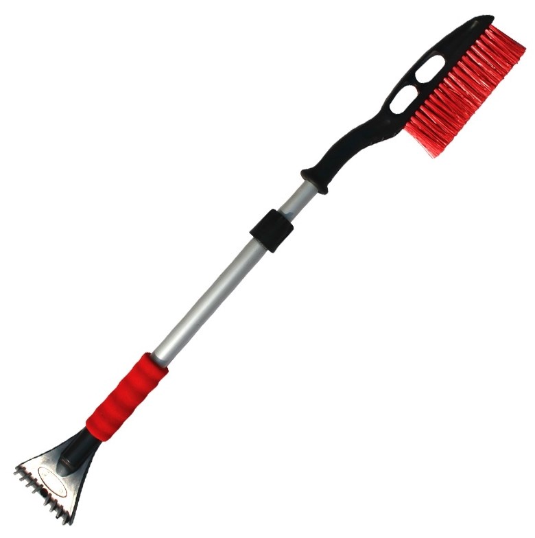 Щетка сметка со скребком для снега AVS телескопическа 90-120см SB-6333XL