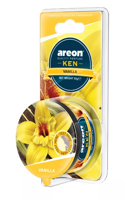 Ароматизатор Areon Баночка KEN на панель Ваниль