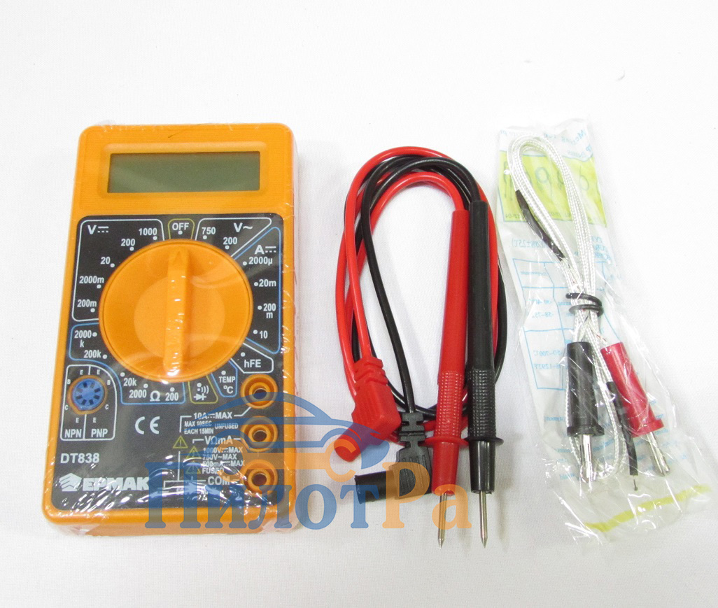 Мультиметр цифровой DT-838 Ермак + термопара 660-005