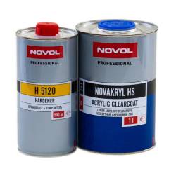 Лак Novol акриловый HS 2+1 Novakryl 1л + отвердитель 500мл
