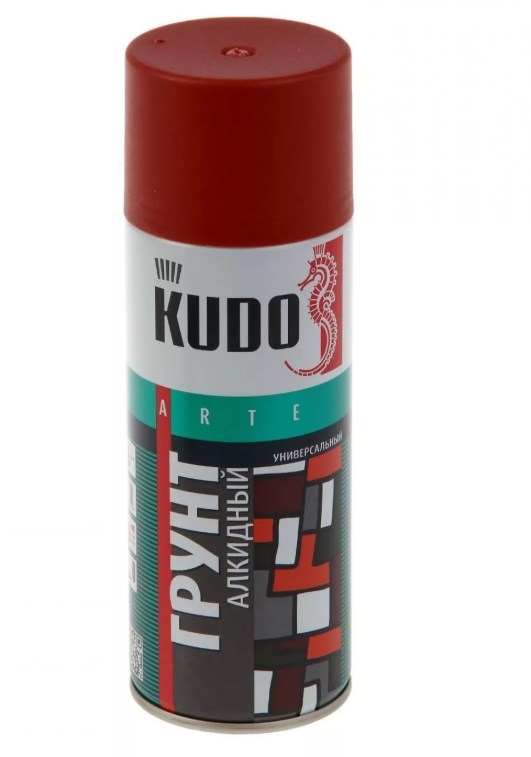 Грунтовка в аэрозоли Kudo 2002 красно-коричневая 520мл