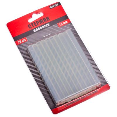 Стержни для клеевого пистолета прозрачные Рокот 7*100мм 20шт 646-263