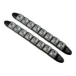 Дневные ходовые огни 8 LED гибкий корпус 220мм 12В 702-099