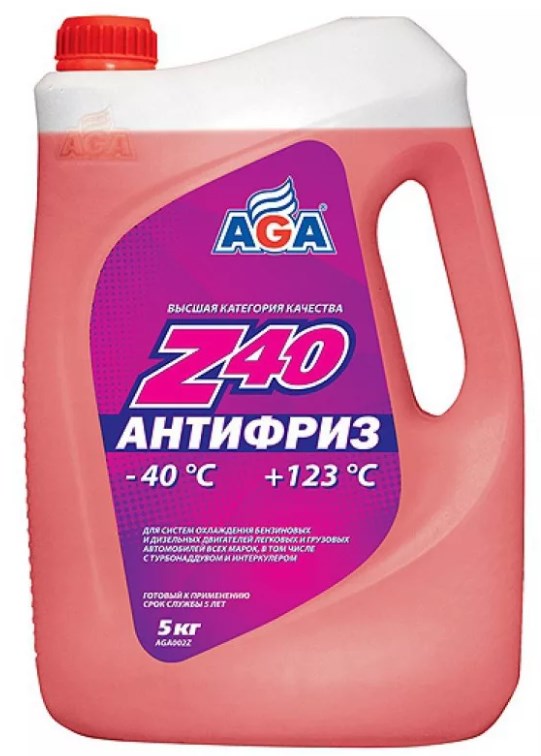Антифриз AGA красный G12++ 5кг