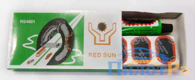 Аптечка для ремонта шин - 48шт (латки + клей) 35*25мм