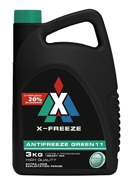 Антифриз X-Freeze зеленый 3 кг