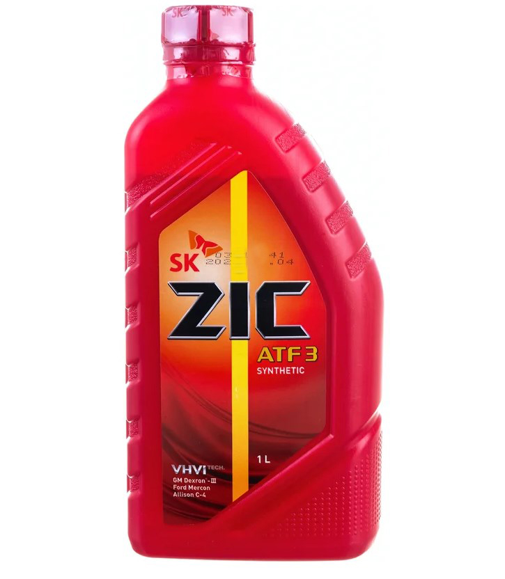 Масло трансмиссионное для АКПП ATF ZIC DX 3 синтетика 1 литр