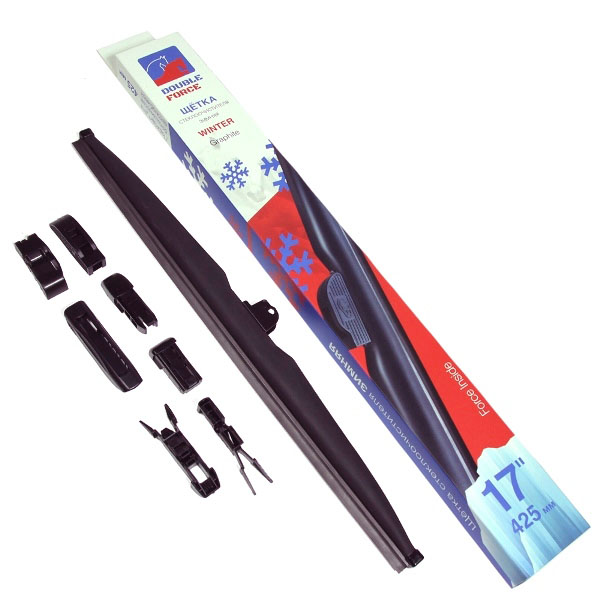 Щетка дворника DF зимняя 425мм 17" с переходниками на все авто