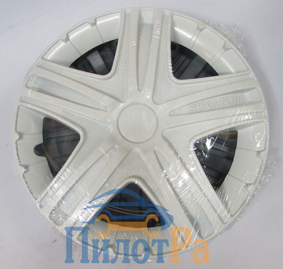 Колпаки колеса *16 "Сенатор" Белый глянец 4шт