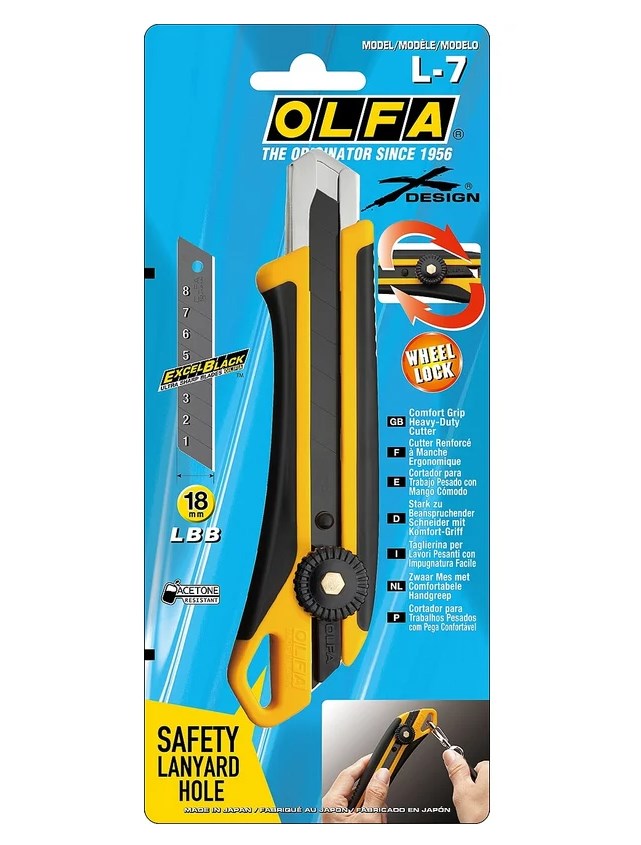 Нож профессиональный Olfa Трещоточный 18мм Japan OL-L-7