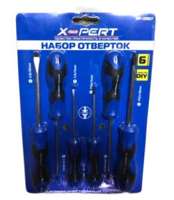 Набор отверток X-Pert 6шт магнитные на блистере разной длины