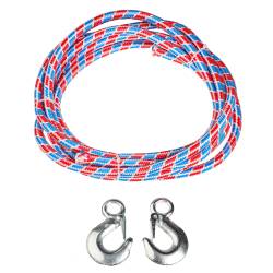 Трос буксировочный стропа 5 тонн 5 метров Авиационный капрон 2 крюка 773-023