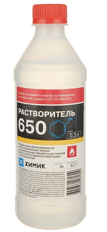 Растворитель краски 650 500мл Химик
