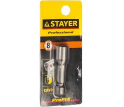 Бита с торцевой головкой 8мм Stayer магнитная длина 48мм Е1/4 26390-08