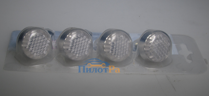 Болт номера (большой) 4шт Белый + Белый в боксе