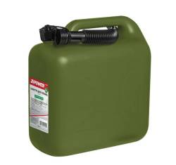 Канистра для топлива 5 литров ZiPower зеленая + Воронка пластик Сертифицированная