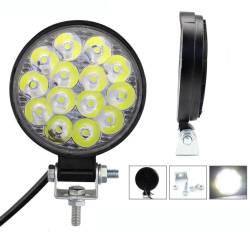 Фара противотуманная светодиодная 14SMD 12/24В 84*84мм Круглые мини