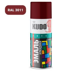 Краска Kudo 1004 вишневая RAL 3011 520мл