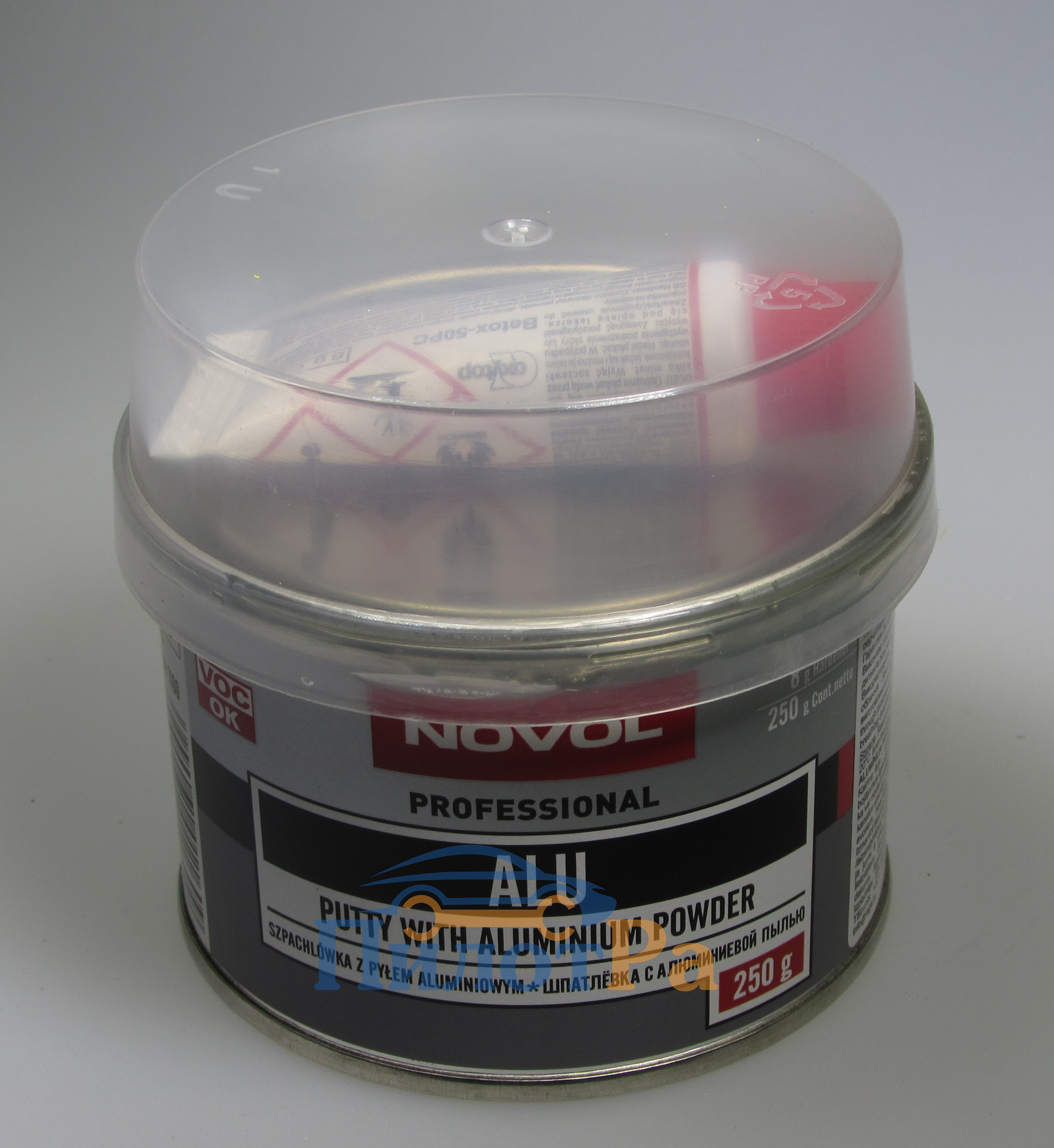 Шпатлевка Novol с алюминием ALU 250 грамм