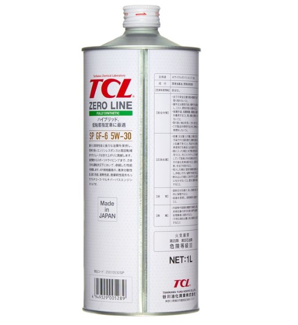 Масло моторное TCL Zero Line SP GF-6 5w30 синтетика 1 литр