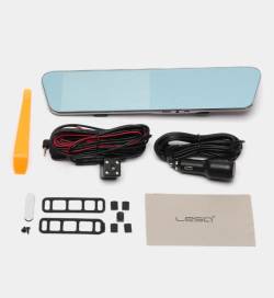 Видеорегистратор + зеркало заднего вида + камера заднего вида Lesa Сенсор X30