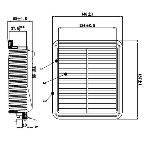 Фильтр воздушный A-884V Double Force DFA1724