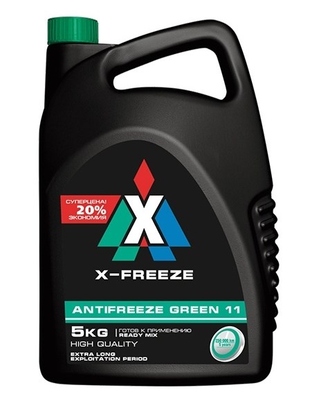 Антифриз X-Freeze зеленый 5 кг