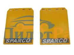Брызговик SPARCO - 2 шт Малый Желтый WS-003 метал пластина