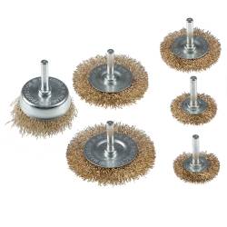 Щетка металлическая набор Ермак со шпильками Разные 6шт 656-035