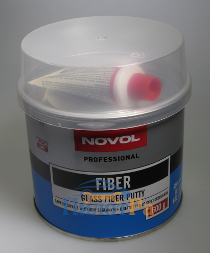 Шпатлевка Novol стекловолокно Fiber 600 грамм