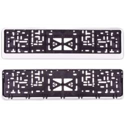 Рамка под номер Белая с защелкой