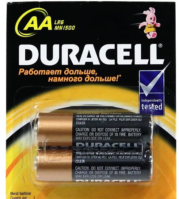 Батарейки АА 2шт Duracell
