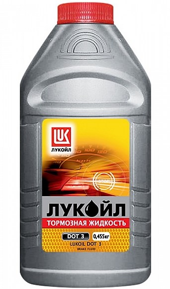 Тормозная жидкость DOT3 455гр Лукойл