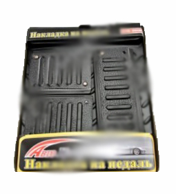 Накладки на педали декоративные 3шт МКПП Черный 860