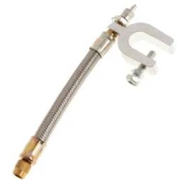 Золотник удлинитель гибкий 15см армированный с кронштейном