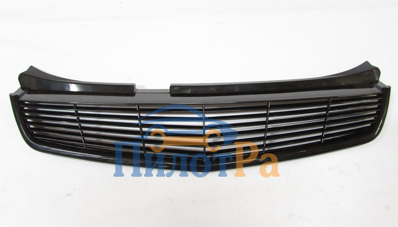 Решетка радиатора ВАЗ-21704 ПРИОРА SE №4 полосы узкие черн - молдинг черный