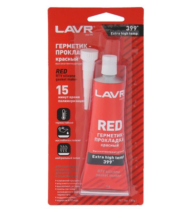 Герметик прокладка красный Lavr 85 грамм ln1737
