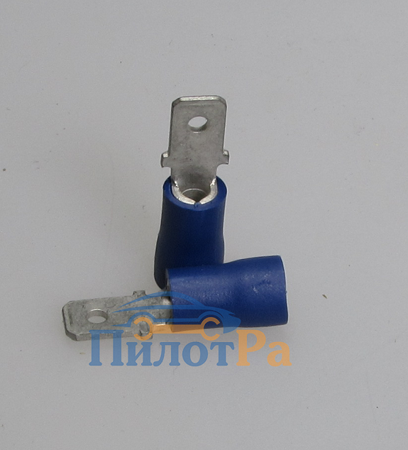 Клемма "папа" 4,8мм закрытая в изоляции Синяя до 2,5мм2