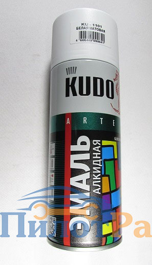 Краска Kudo 1101 белая матовая RAL 9003 520мл