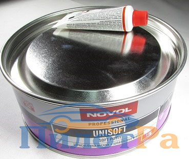 Шпатлевка Novol Unisoft мягкая наполняющая 1000 грамм 1кг
