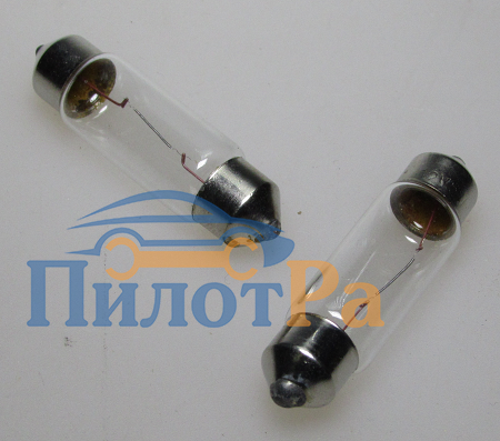 Лампа 12В (2-х цокольная 11-39) 5Вт прост стекло Луч