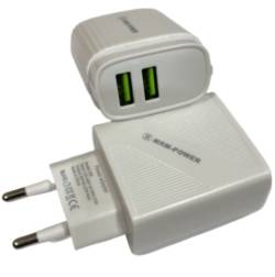 Зарядное устройство 220В MRM 3A Быстрая зарядка 2USB E08 E07 E09