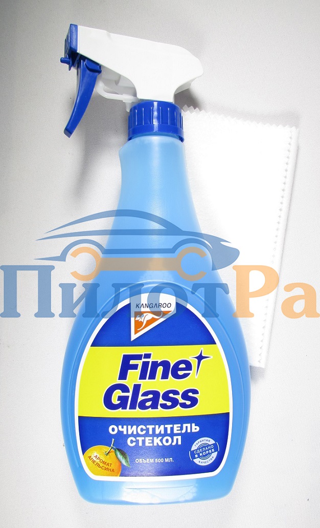Стеклоочиститель Kangaroo Fine Glass аромат Апельсина + салфетка 500мл 320119