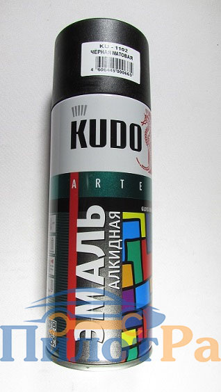Краска Kudo 1102 черная матовая RAL 9005 520мл