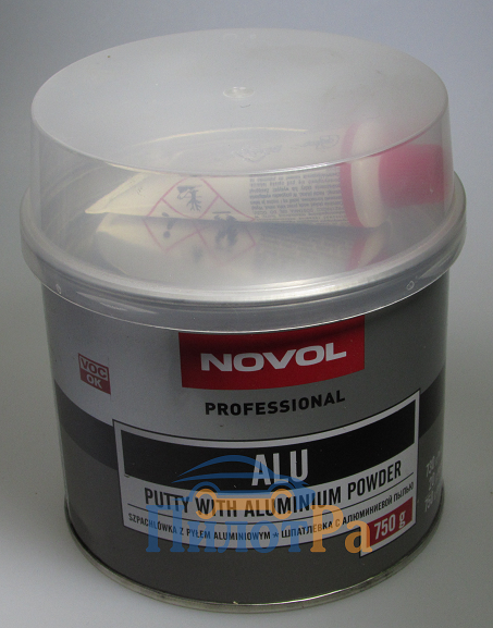 Шпатлевка Novol с алюминием ALU 750 грамм