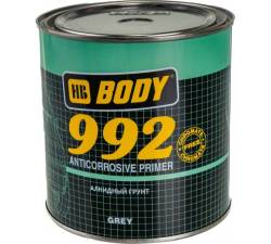 Грунтовка Body 992 антикоррозийная 1К серая банка 1кг