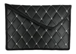 Папка для автодокументов 33*23см Черная + Белая строчка