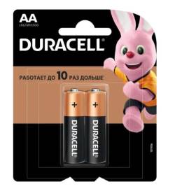 Батарейки АА 2шт Duracell