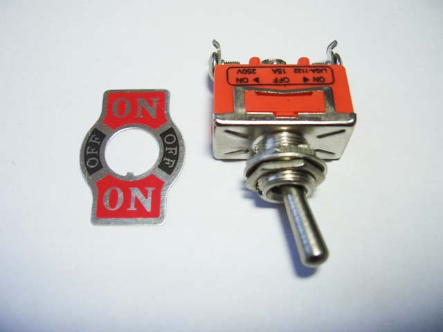 Переключатель тумблер 3 положения 3 контакта металл On-Off-On