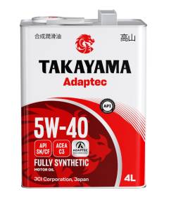 Масло моторное Takayama 5w40 A3/B4 синтетика 4 литра металл